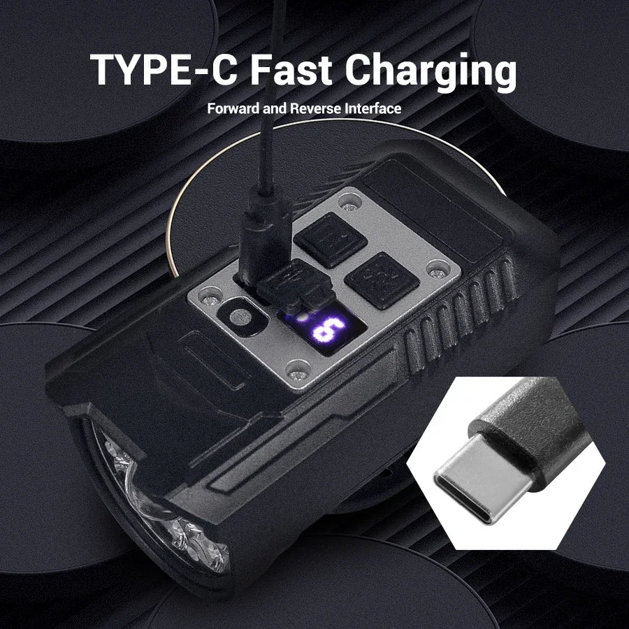 USB-C rechargeable bicycle headlight set - view 3