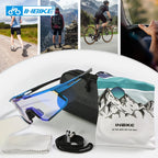 Photochromic sunglasses worn on road bike - view 6