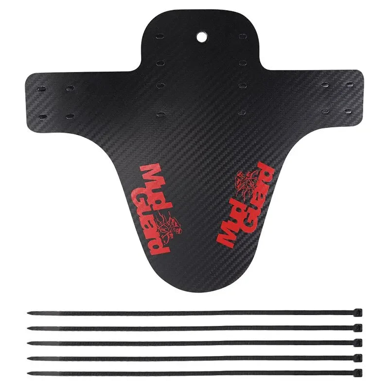 Carbon-Pattern Bike Fender — Universal Mudguard