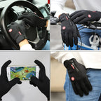 Winter cycling gloves grey colour - view 6