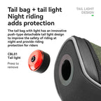 Bike bag with integrated brake sensor light - view 2