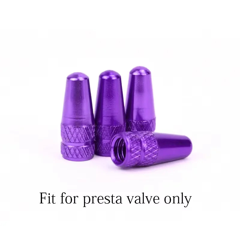 Aluminium valve cap red blue colours - view 6