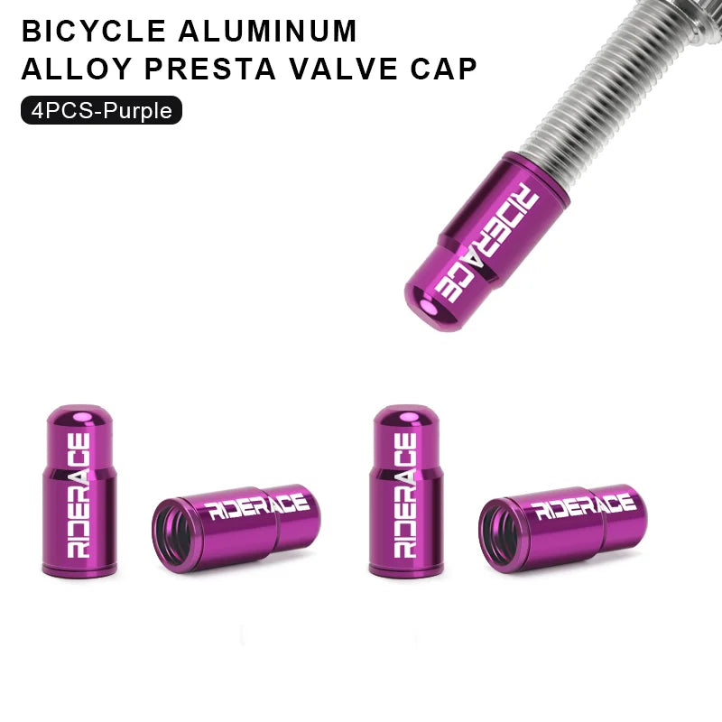 Bike Valve Caps — 2/4/10 Pack Presta Covers