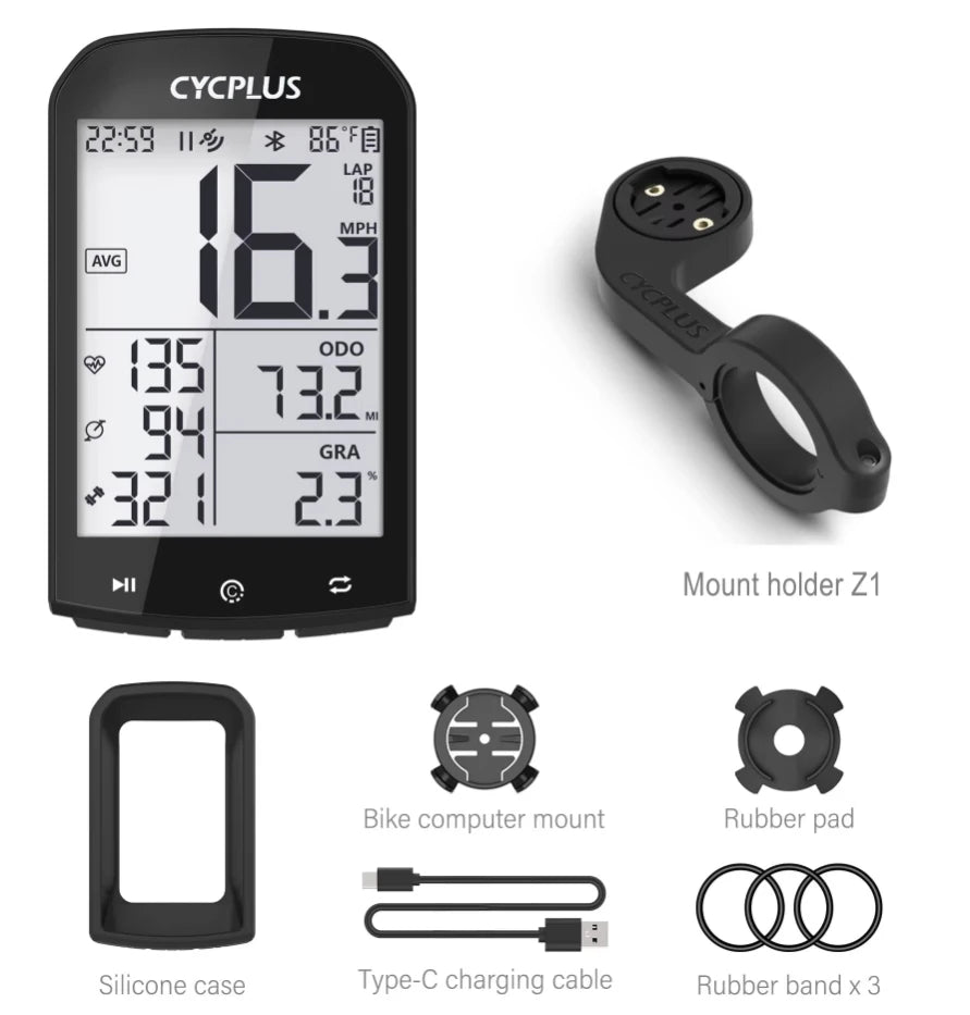 Bike computer Strava sync data display - view 8