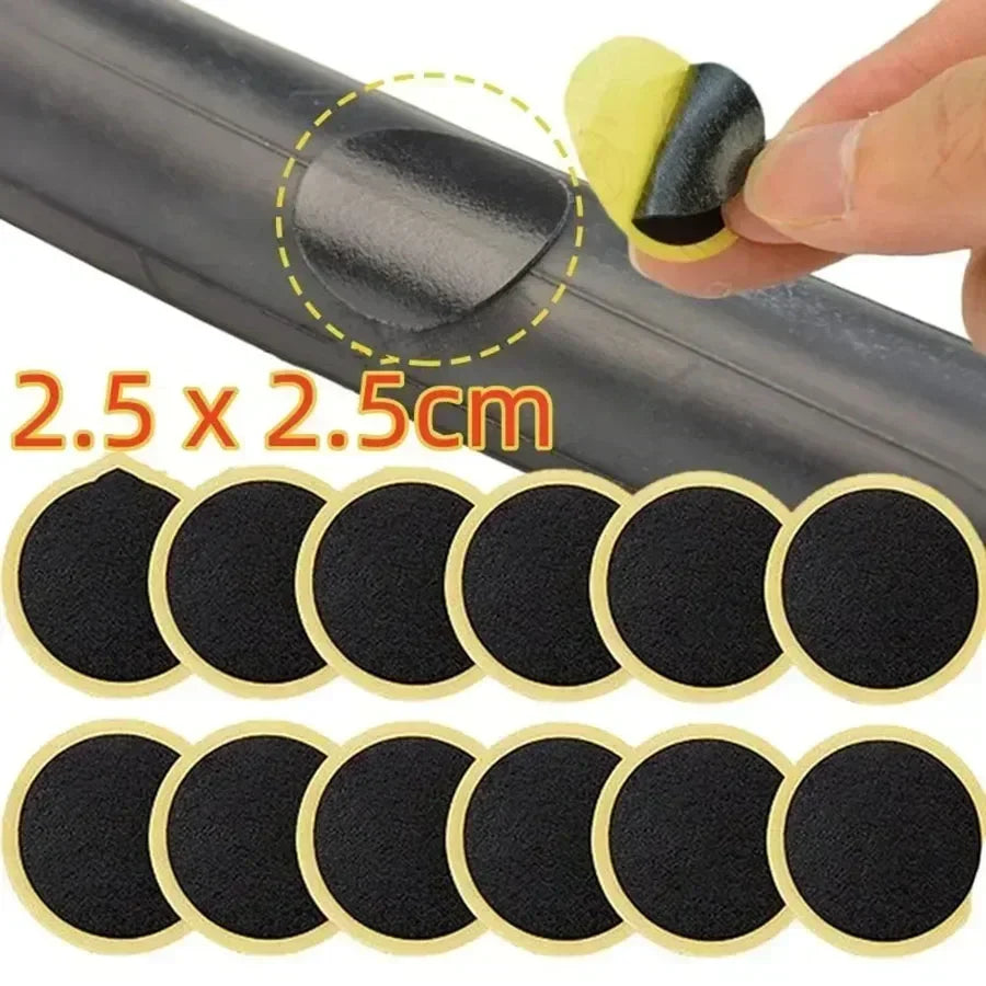 Tyre patches applied on inner tube - view 3