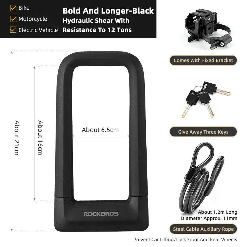U-lock grey colour with keys - view 8