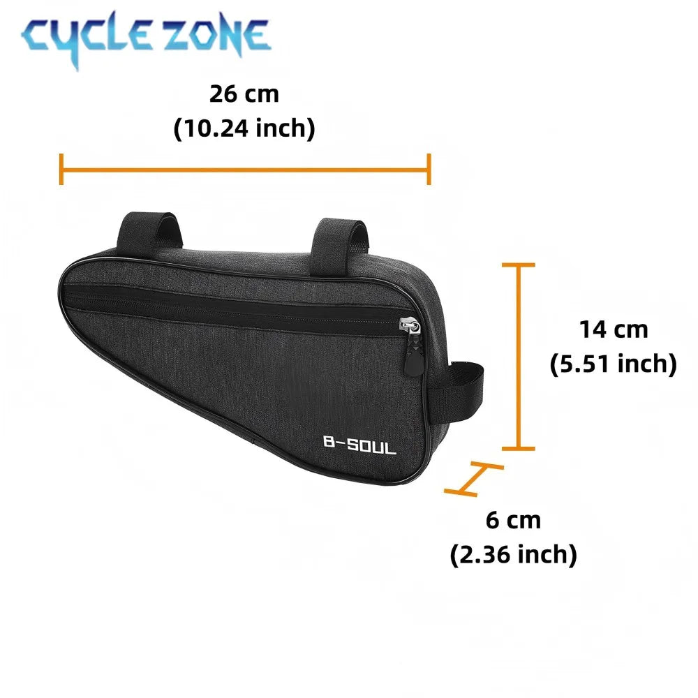 Triangle bag installed on frame - view 3
