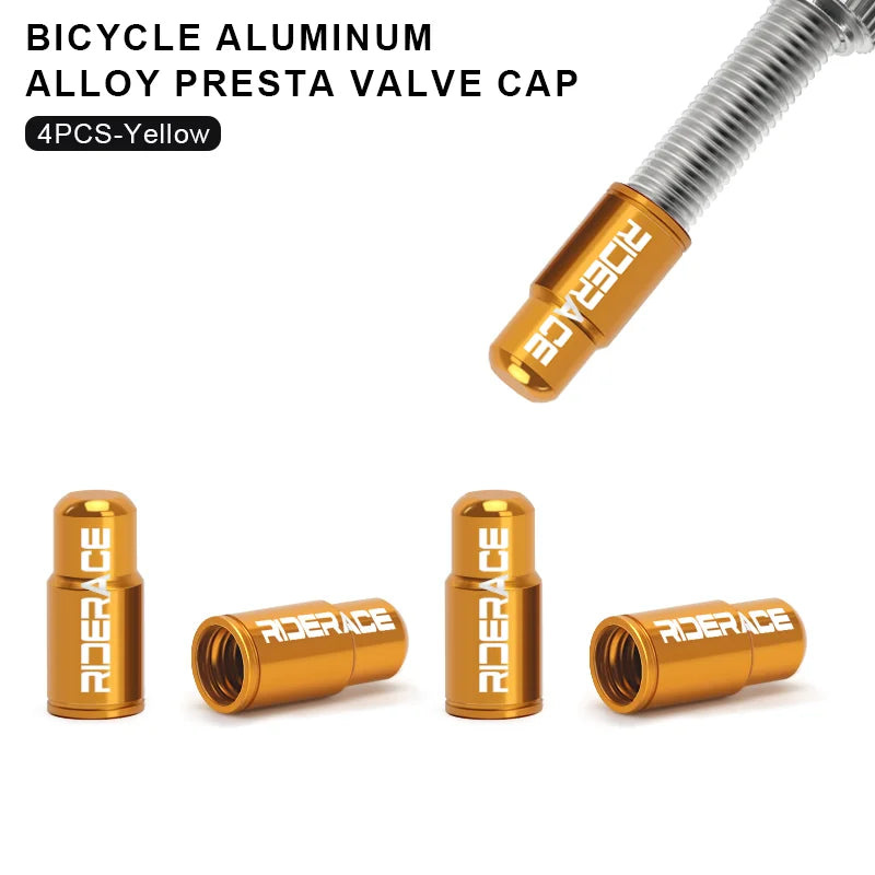 Bike Valve Caps — 2/4/10 Pack Presta Covers