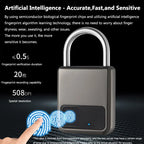 Smart fingerprint padlock app controlled - main view