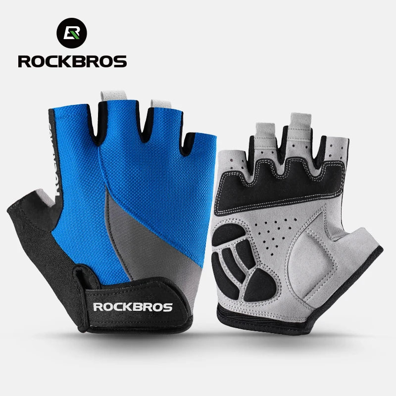 Gel-padded MTB half-finger gloves shock-absorbing - view 2
