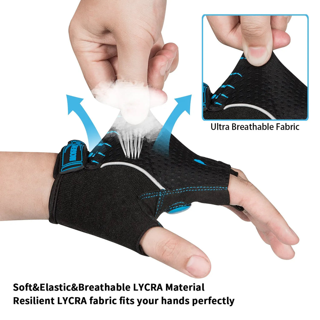 Gel silicone palm cycling gloves - view 3
