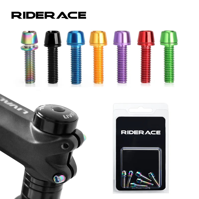 Colourful stem bolts 6-piece handlebar screws - main view
