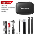 WEST BIKING Repair Tool Kit — Ratchet Wrench & Tire Levers
