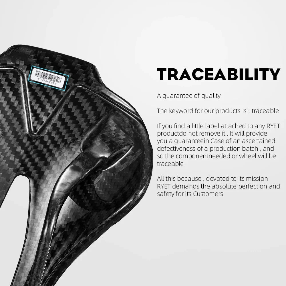 RYET Ultimate Carbon Saddle — 120g, 250x140mm