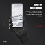 Water-repellent cycling gloves fleece lined - view 3