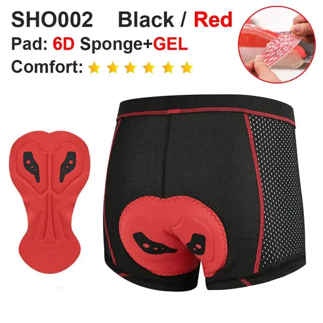 NEWBOLER cycling underwear shorts flatlock seam detail