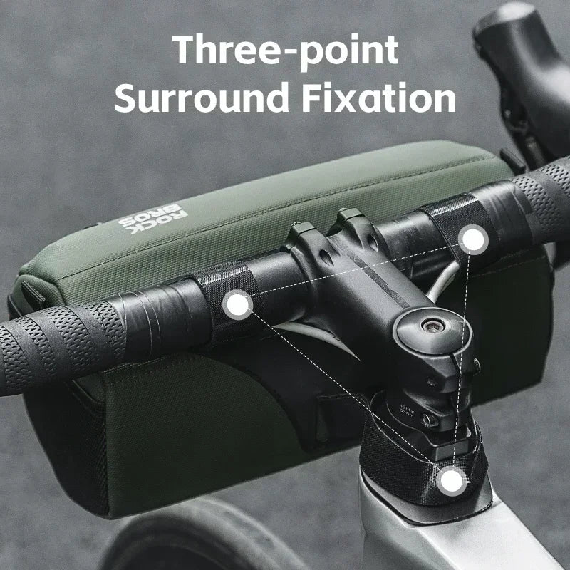 Handlebar bag installed on bike - view 3