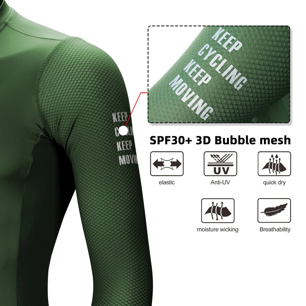 Breathable cycling jersey rear pockets - view 3