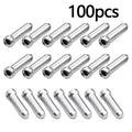 Bike cable end caps 100-pack aluminium crimps - main view