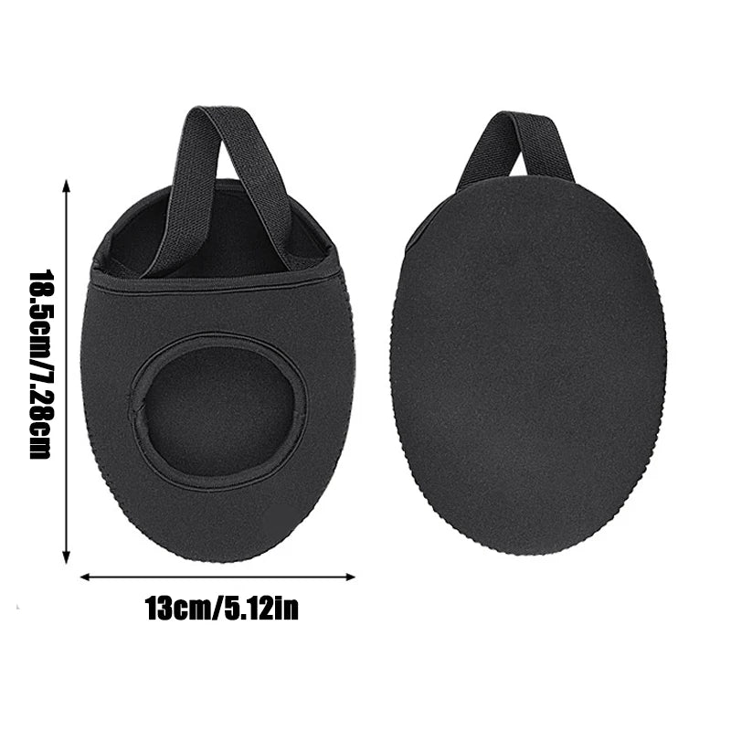 Anti-slip diving fabric shoe cover black - view 2