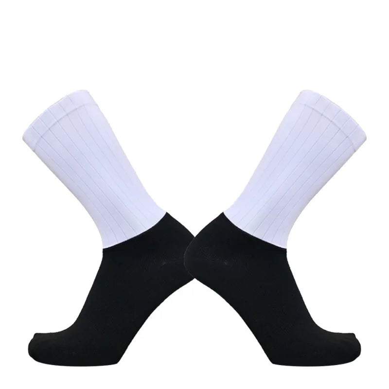 Cycling socks pink black colourway - view 10