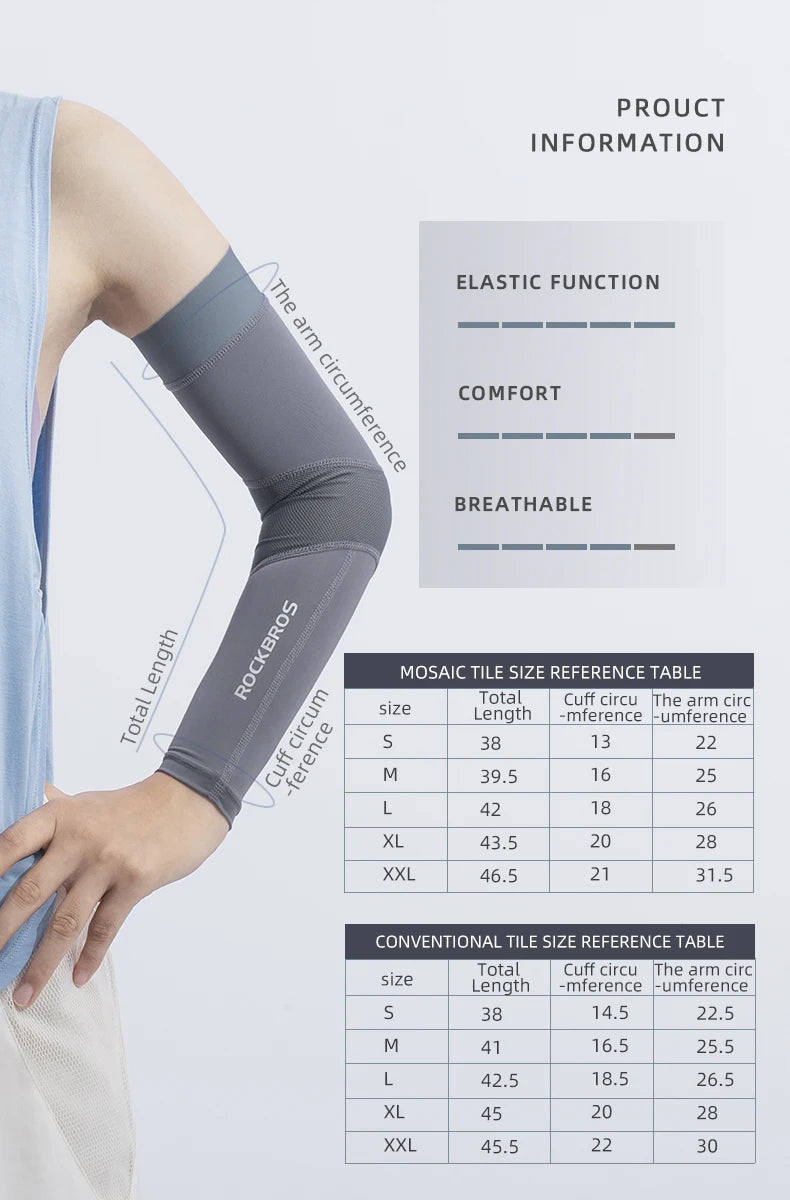UV protection cycling arm sleeves in white - view 6