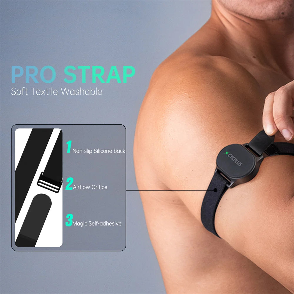CYCPLUS heart rate sensor arm band chest strap - main view