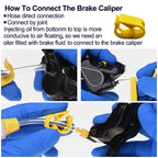 Brake bleed kit connection to caliper - view 6