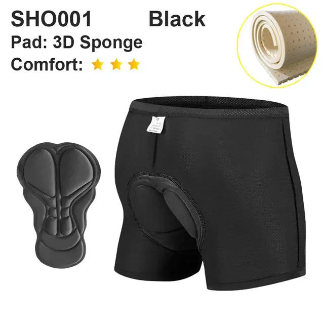 NEWBOLER cycling underwear shorts size chart