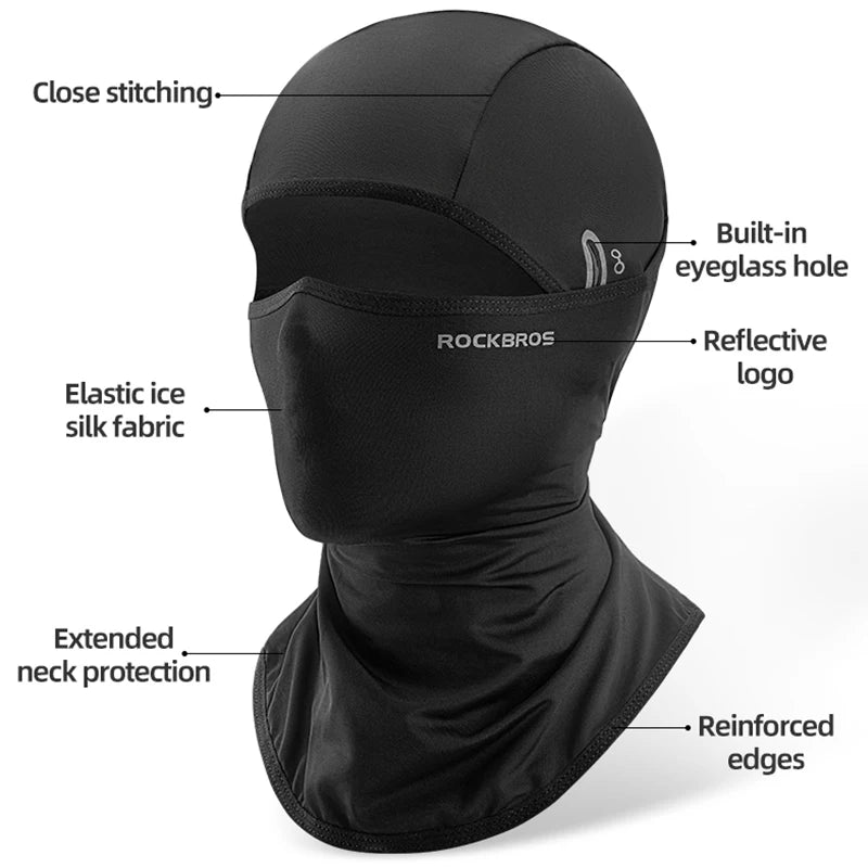 Cool breathable cycling face mask - view 3