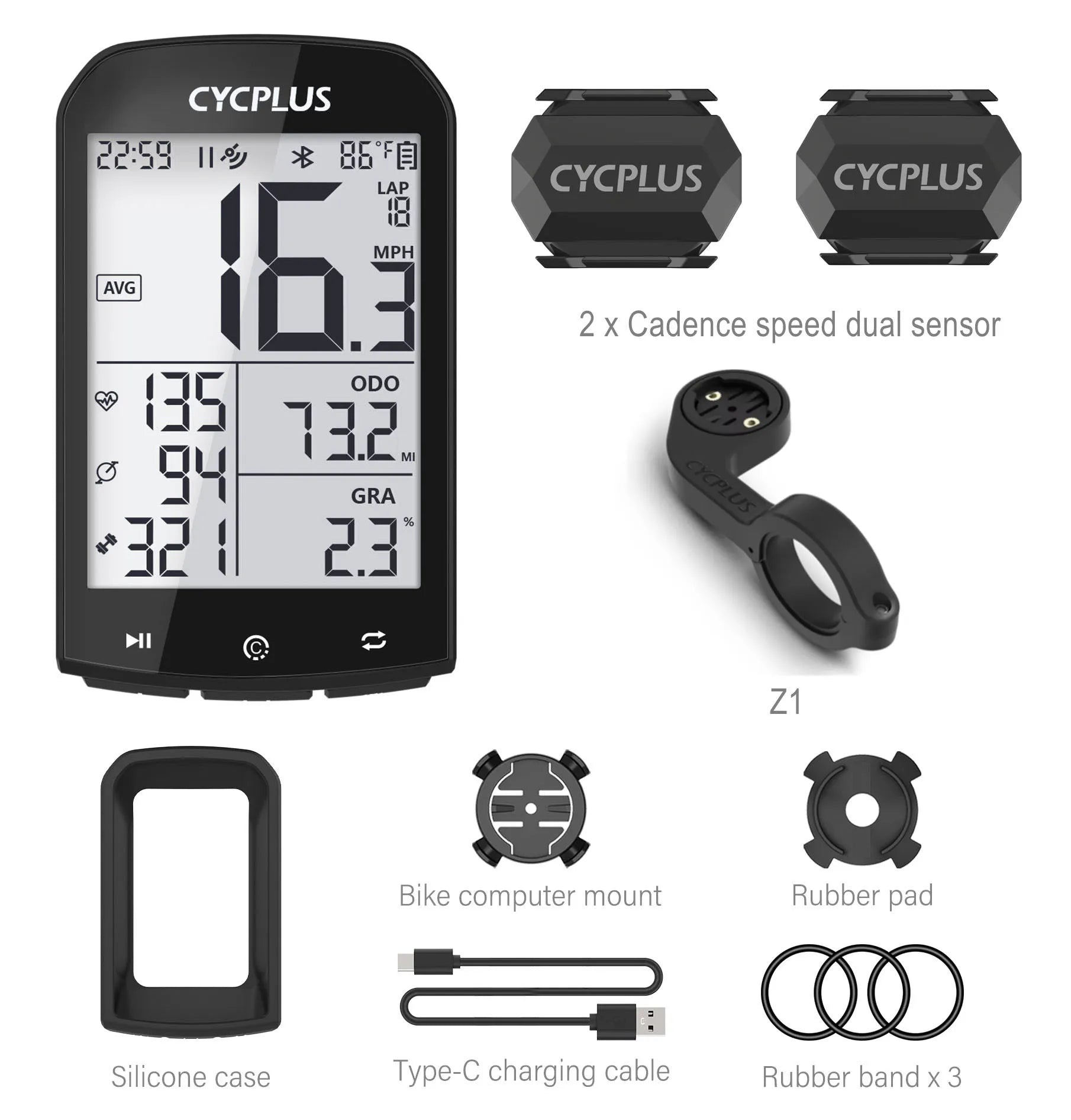 CYCPLUS M1 barometer thermometer altitude - view 9