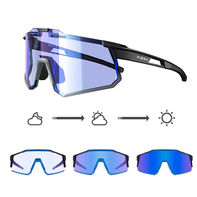 Professional cycling sunglasses wraparound fit - view 8