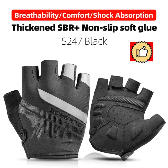 ROCKBROS gloves blue colourway - view 7