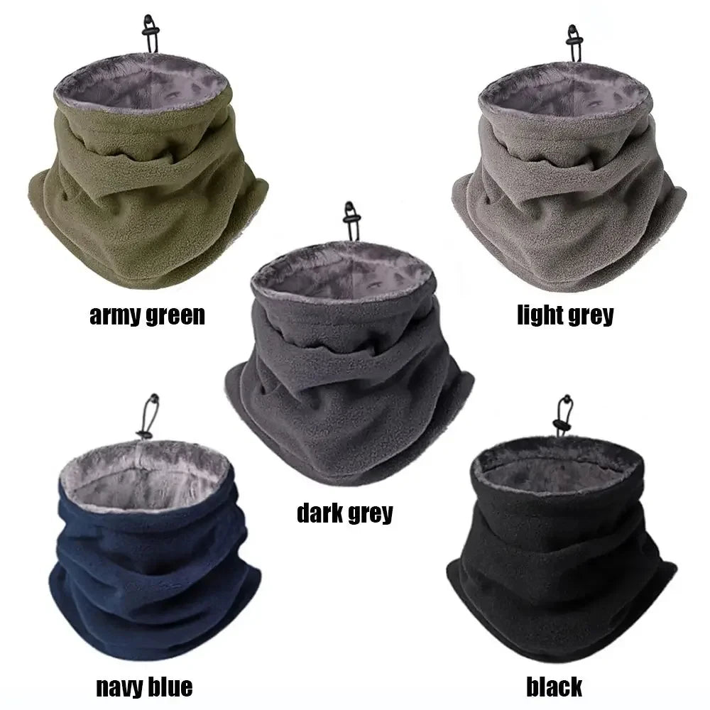 Neck gaiter adjustable elastic fit close-up