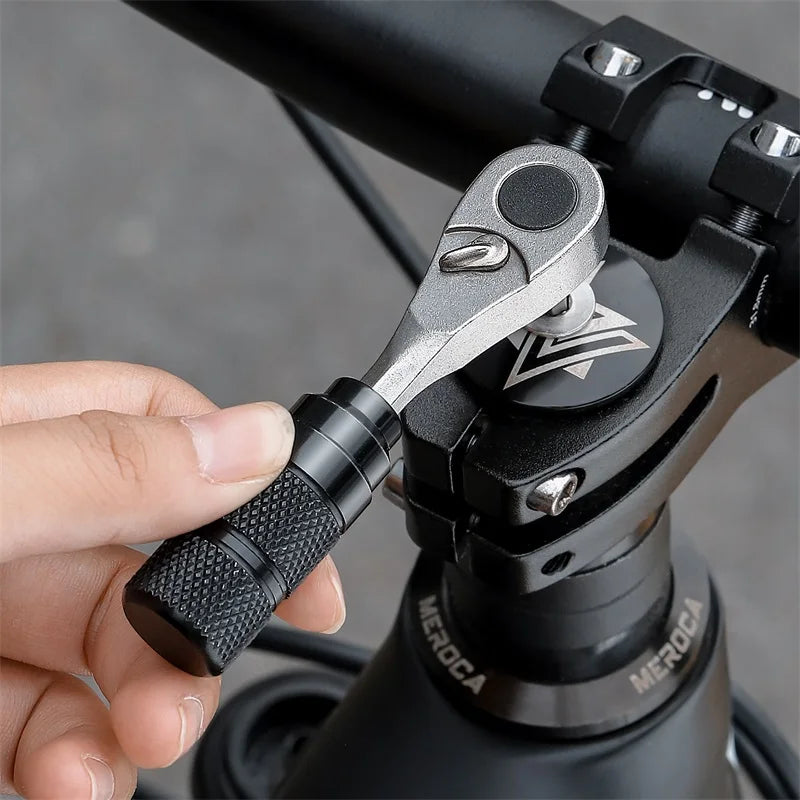 WEST BIKING Repair Tool Kit — Ratchet Wrench & Tire Levers