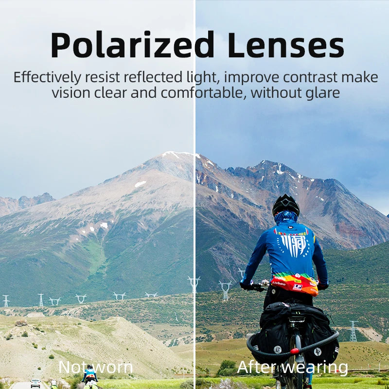 White cycling sunglasses blue mirror lens - view 4