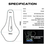 RYET Aircode 3D-Printed Carbon Saddle — 255x150mm