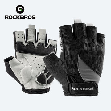 Half-finger cycling gloves gel padded breathable - main view