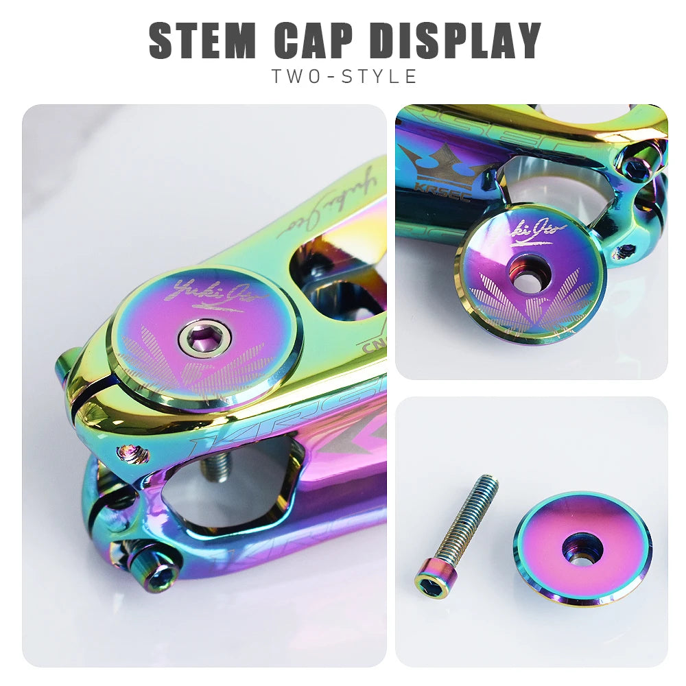 Aluminium headset cover installed on stem - view 3