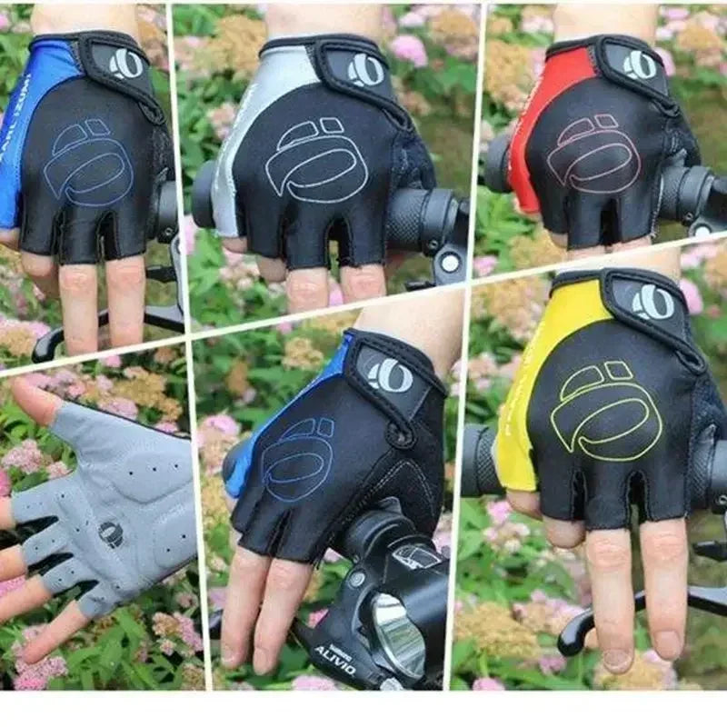 Gel padded palm cycling gloves detail - view 6