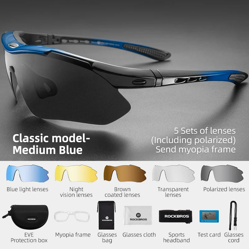 Unisex polarized sunglasses for road cycling - view 7