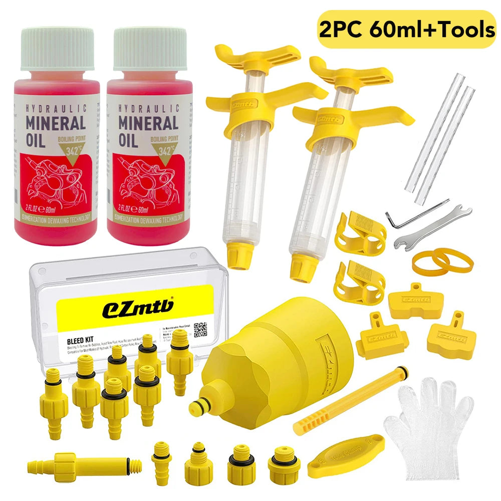 Hydraulic Brake Bleed Kit — Mineral Oil