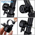 Aluminium bell silver mounted clip - view 5