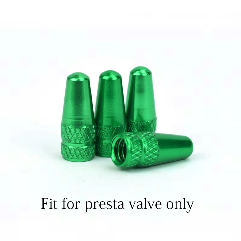 Aluminium Presta Valve Caps — Dustproof