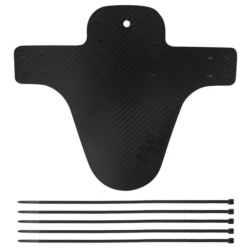 Carbon-Pattern Bike Fender — Universal Mudguard