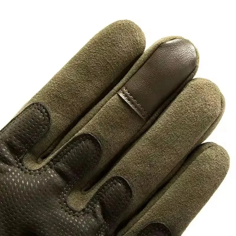 Motorcycle gloves green colour full finger - view 5