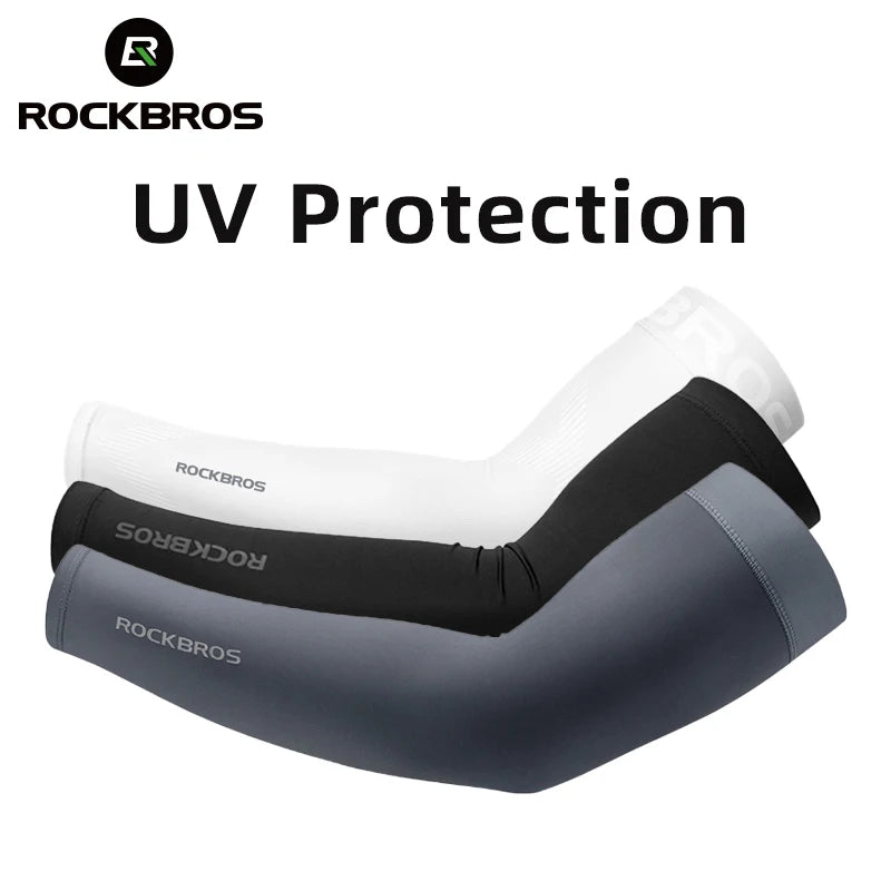 Summer cooling ice silk arm sleeves UV400 sun protection - main view