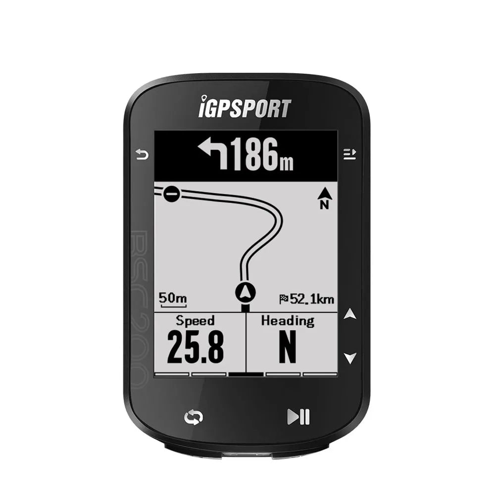 iGPSPORT BSC200 GPS bike computer route navigation - main view