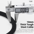 5-digit lock brown black colours - view 4