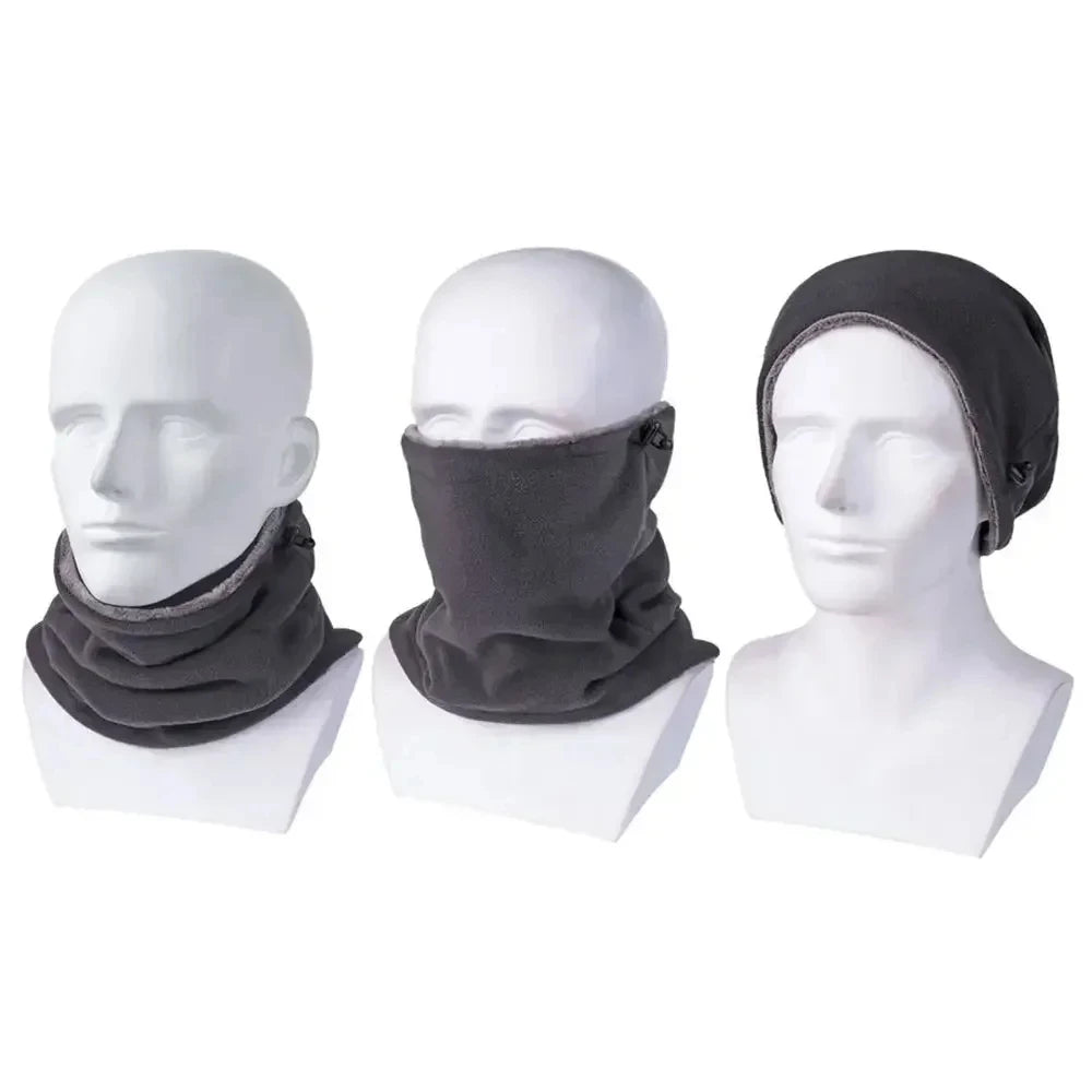 Fleece neck gaiter grey colour option